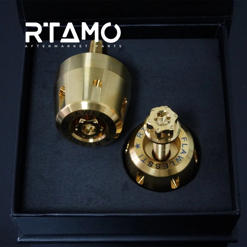 Titanium Weighted Handle Bar End With Fixing Bolts Fit for BWM