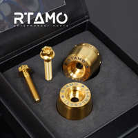 Titanium Handle Bar End With Fixing Bolts