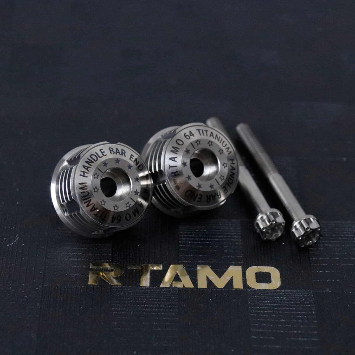 Titanium Universal Handle Bar End Plug With Fixing Screws Set