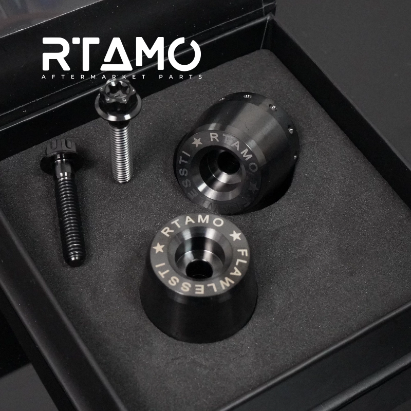 Titanium Handle Bar End With Fixing Bolts
