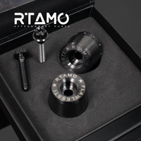 Titanium Handle Bar End With Fixing Bolts