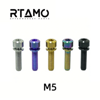 Titanium Bicycle Handlebar Stem Bolts M5
