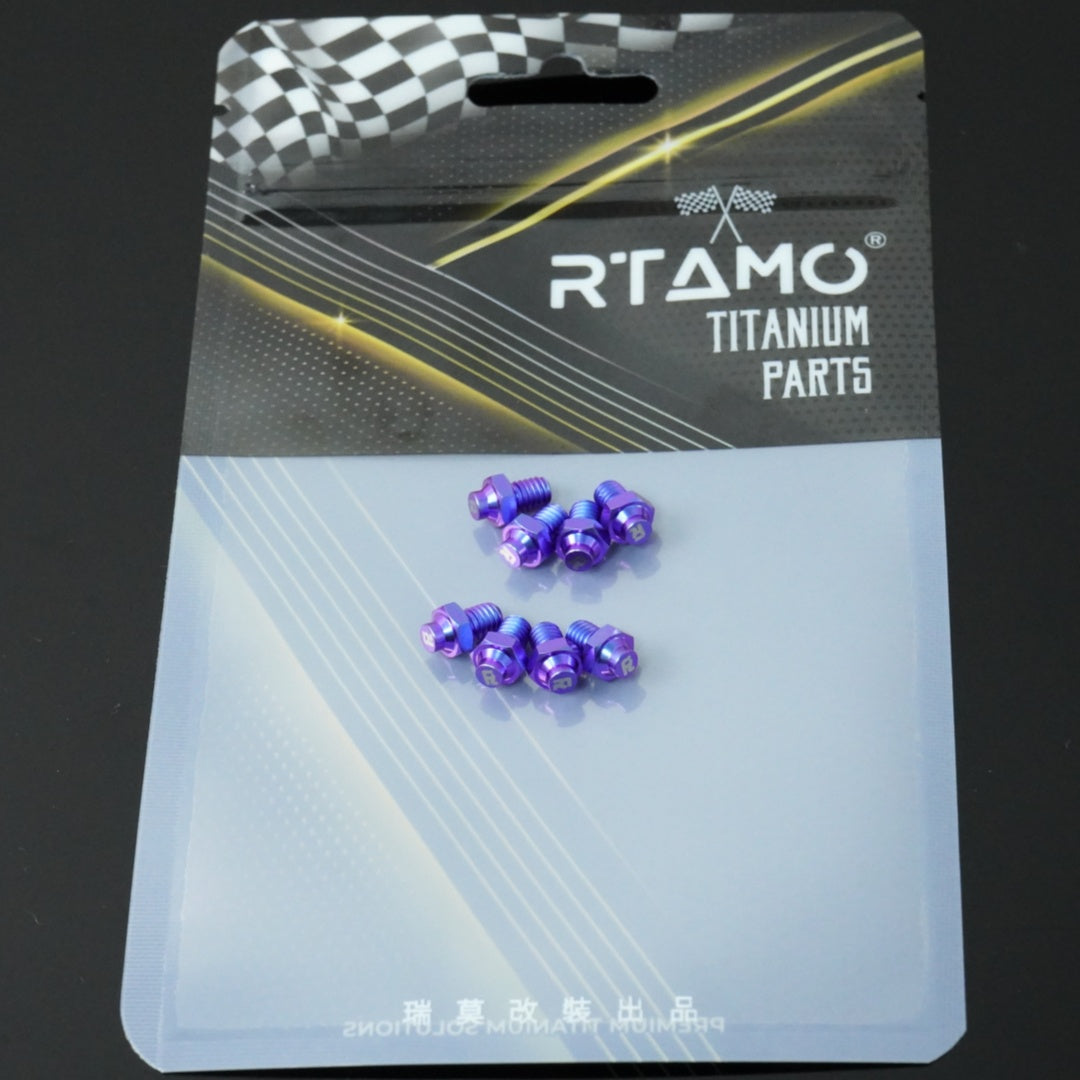 Titanium Bicycle Pedal Bolt M4