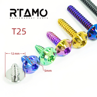 Titanium Knurled Self-Tapping Bolt M5