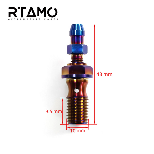 Titanium Banjo & Bleed Bolt Kit-Single Hole
