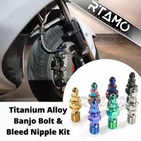 Titanium Banjo & Bleed Bolt Kit-Single Hole