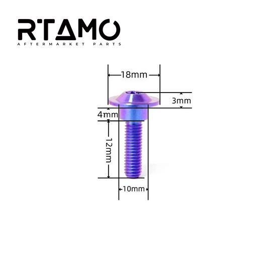 Titanium Step Bolt M6 for Yamaha Front Fender