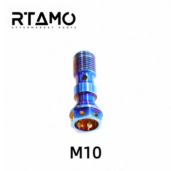 compare product Titanium Banjo Bolt Double Hole M10