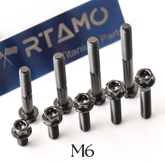compare product Titanium Bolts Hex Flange Head with Hole M6