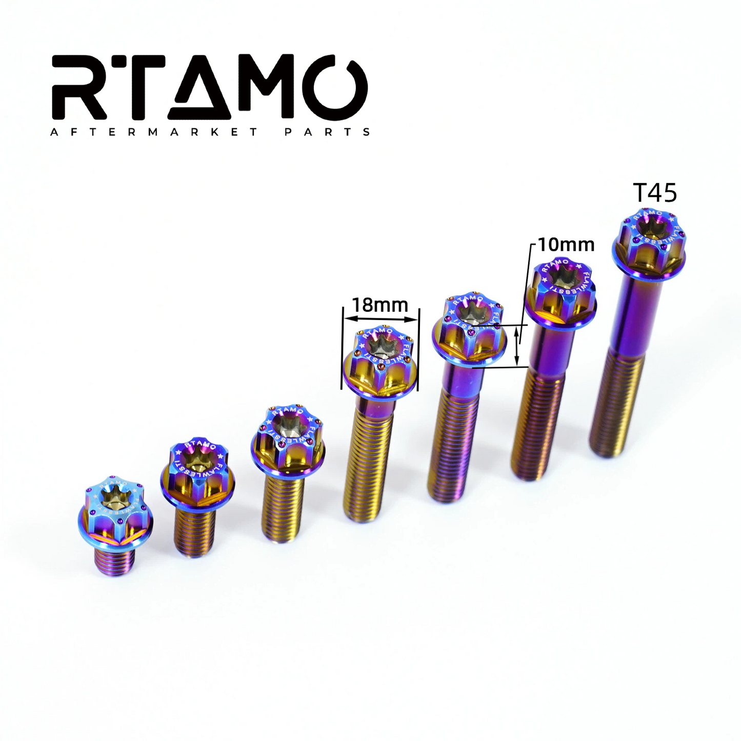 Titanium Bolt M10 Torx Head(OD=18)