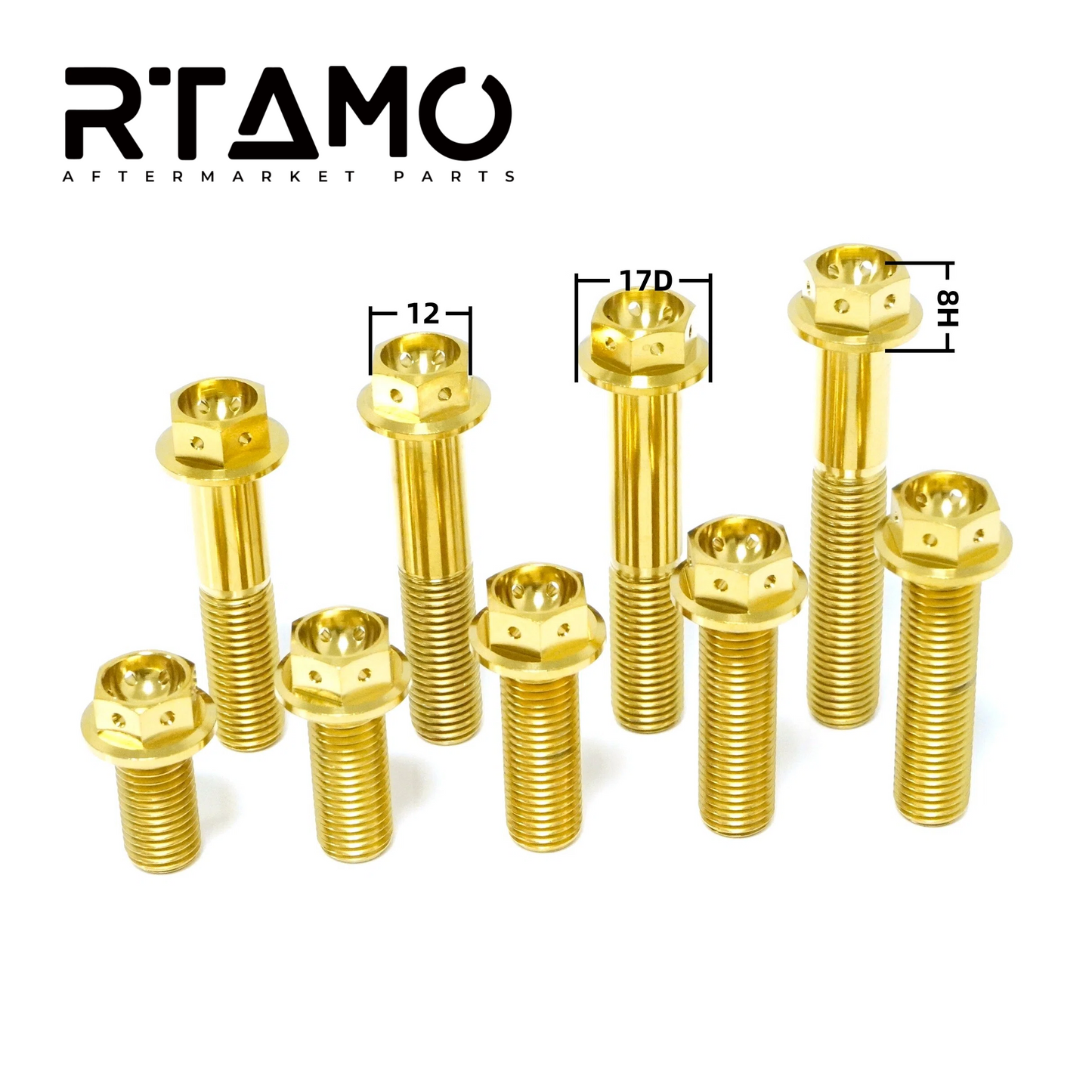 Titanium Bolt Concave Flange Head with Hole M10