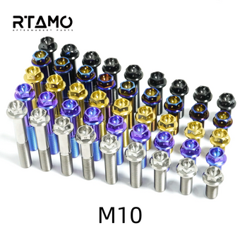 compare product Titanium Bolt Concave Flange Head with Hole M10