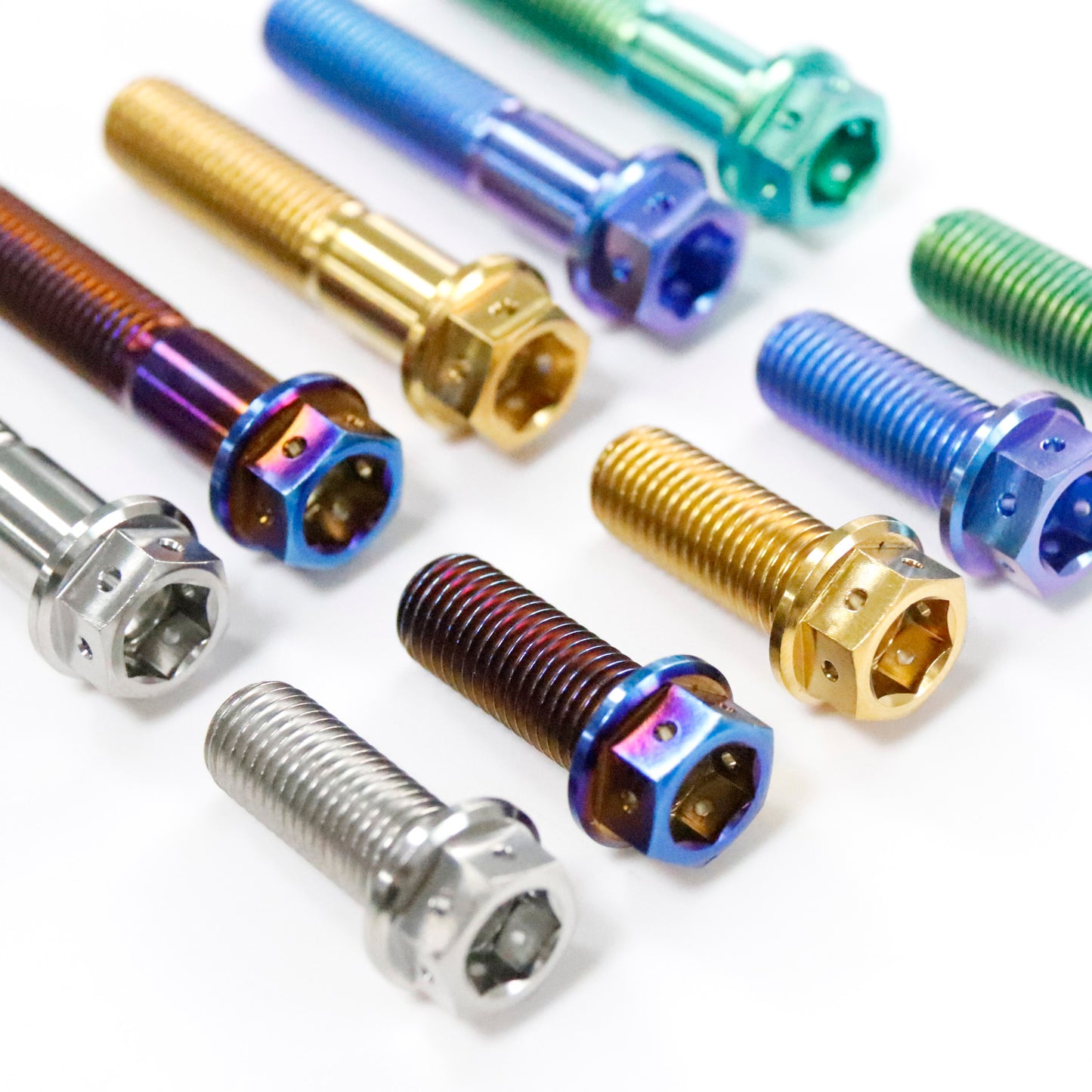 Titanium Bolt M10 Hex Flange with Hole