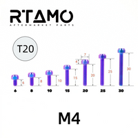 Titanium Bolt M4 Torx Head Chamfered Screw