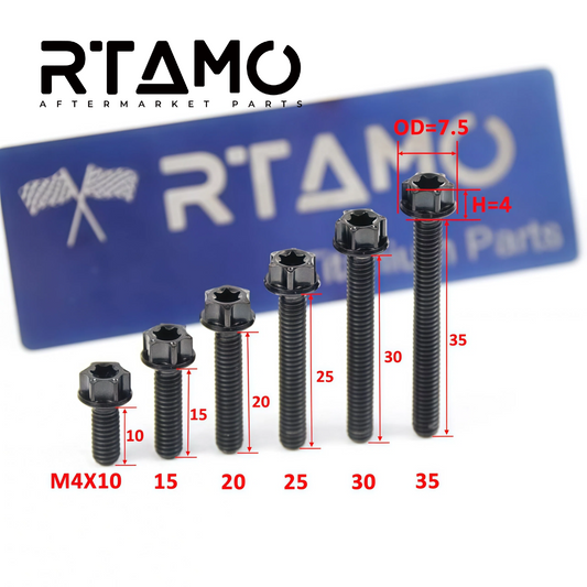Titanium Bolt M4 Torx Head(OD=7.5)