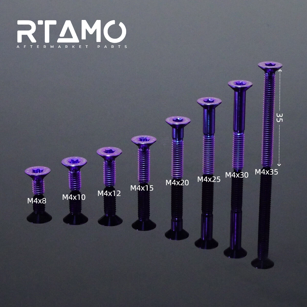 Titanium Bolt M4 Countersunk Torx Head