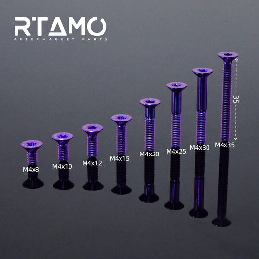 Titanium Bolt M4 Countersunk Torx Head