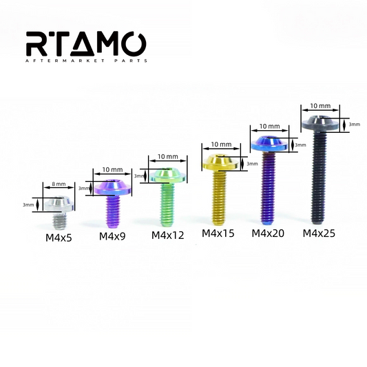 Titanium Bolt M4 Torx Head