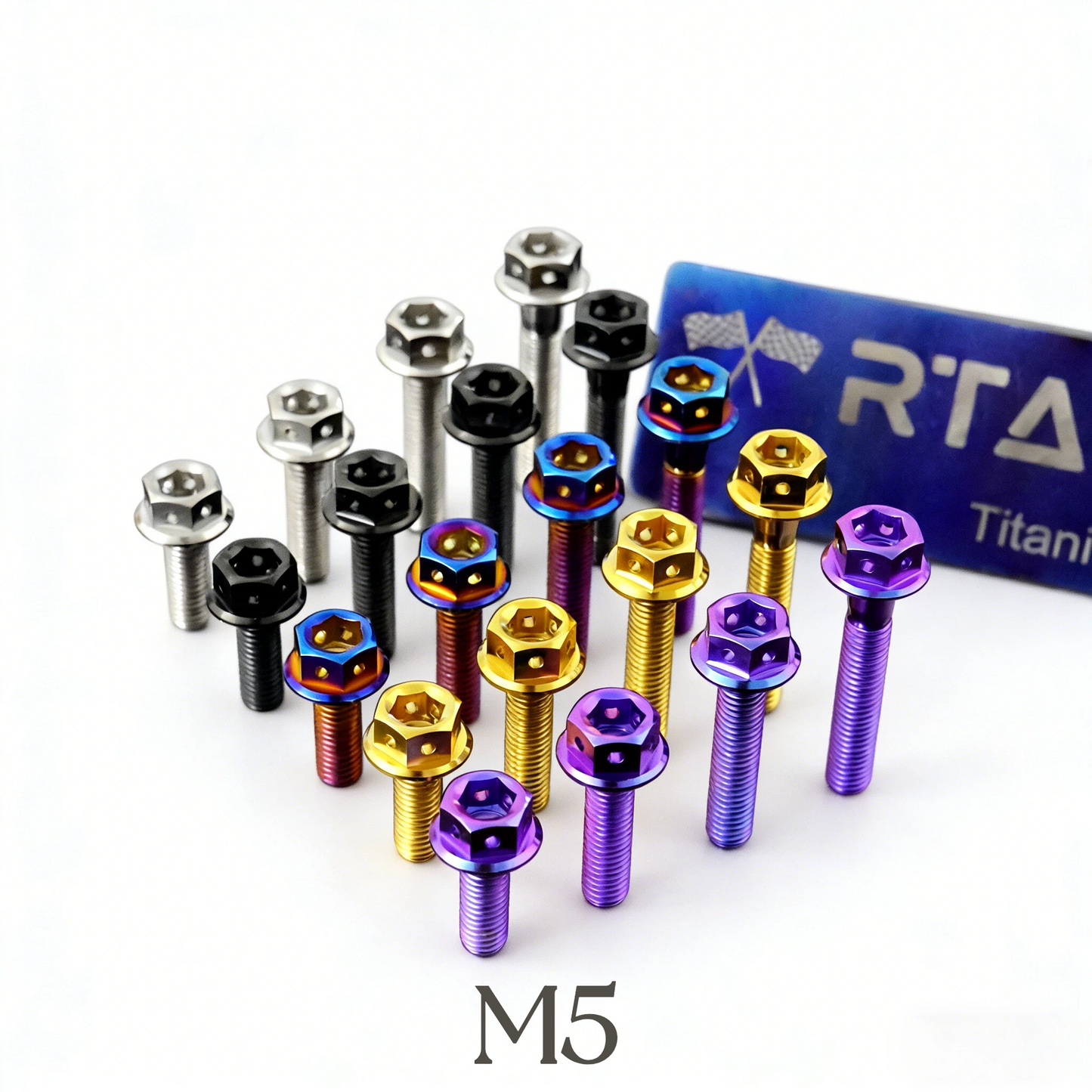 Titanium Bolt M5 Hexagon Flange Head with Hole