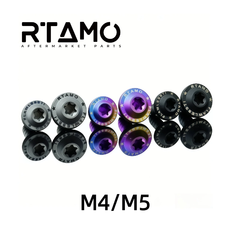Titanium Self-Tapping Bolt M4/M5 Matte Sandblasted Screw
