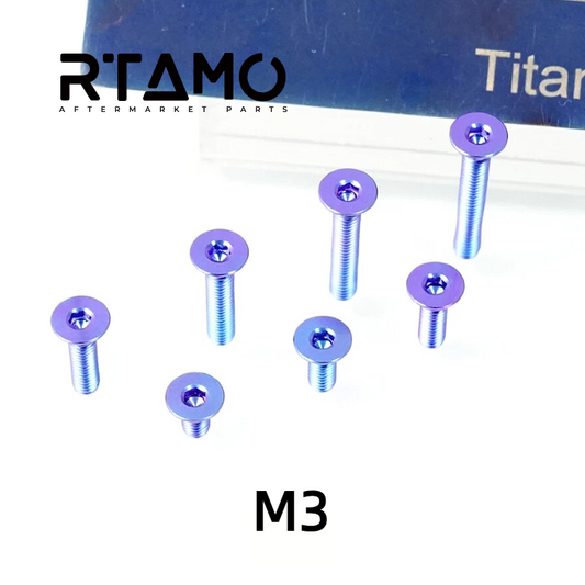 Titanium Bolt M3 Countersunk Hex Head