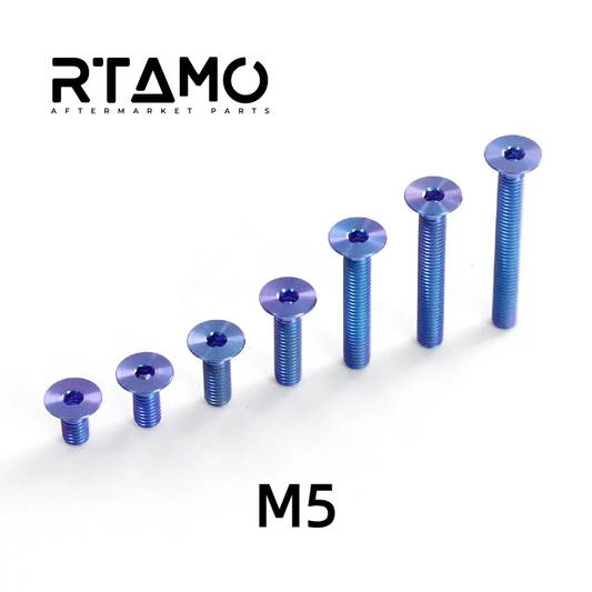 Titanium Bolt M5 Countersunk Hex Head