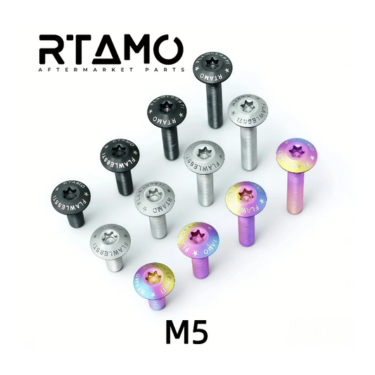 Titanium Bolt M5 Umbrella Torx Matte Sandblasted Screw