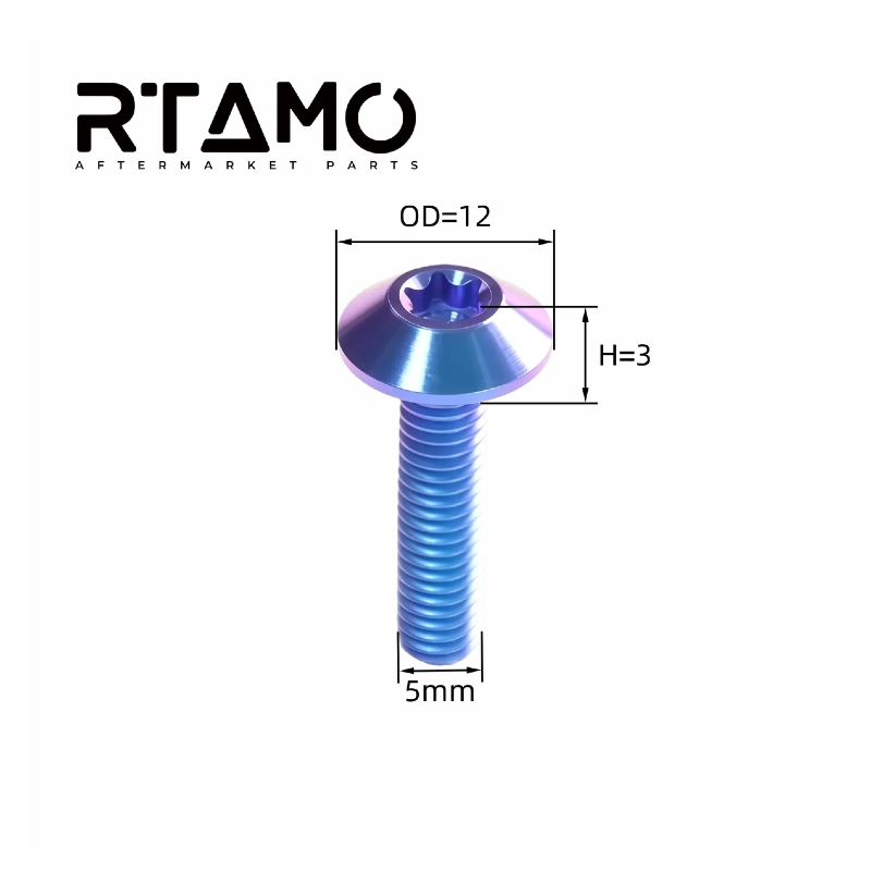 Titanium Bolt M5 Umbrella Torx Head