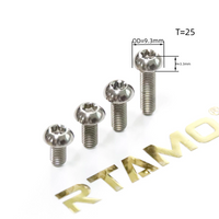 Titanium Bolt M5 Torx Ball Button Head T25