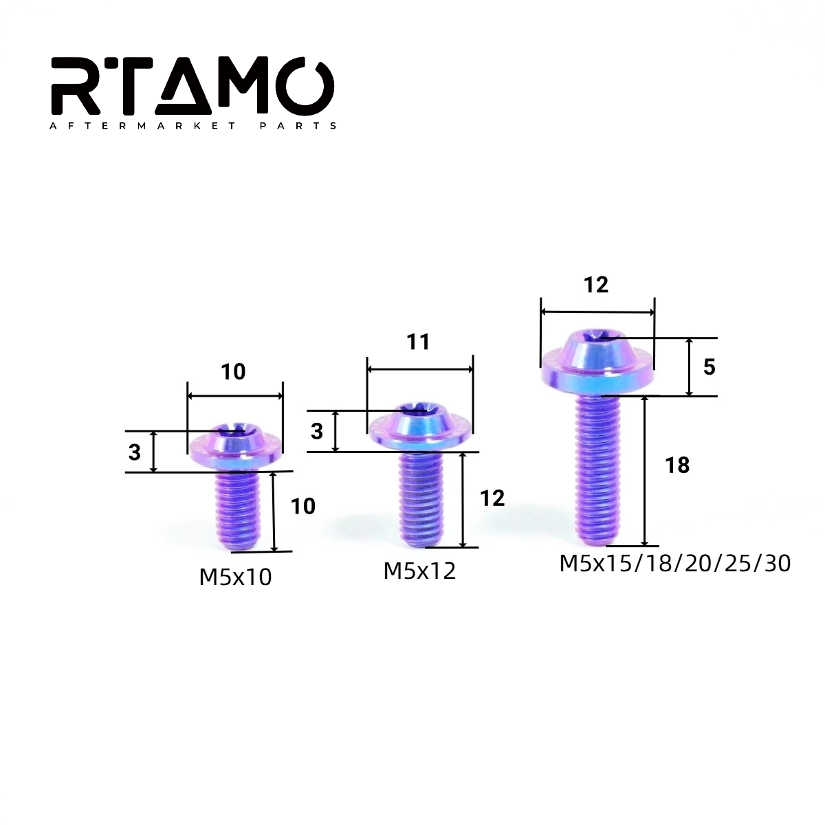 Titanium Bolt M5 Torx Head