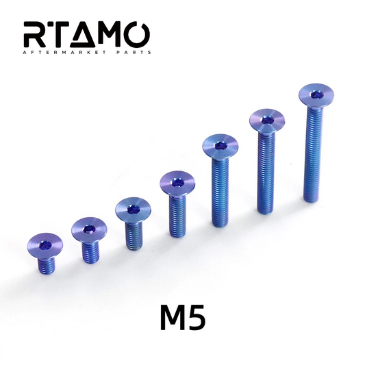 Titanium Bolt M5 Countersunk Hex Head