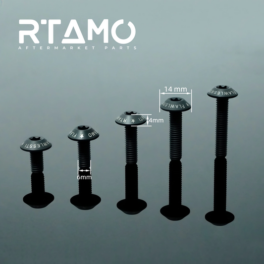 Titanium Bolt M6 Umbrella Torx Matte Sandblasted Screw