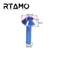 Titanium Bolt M6 Umbrella Torx Head