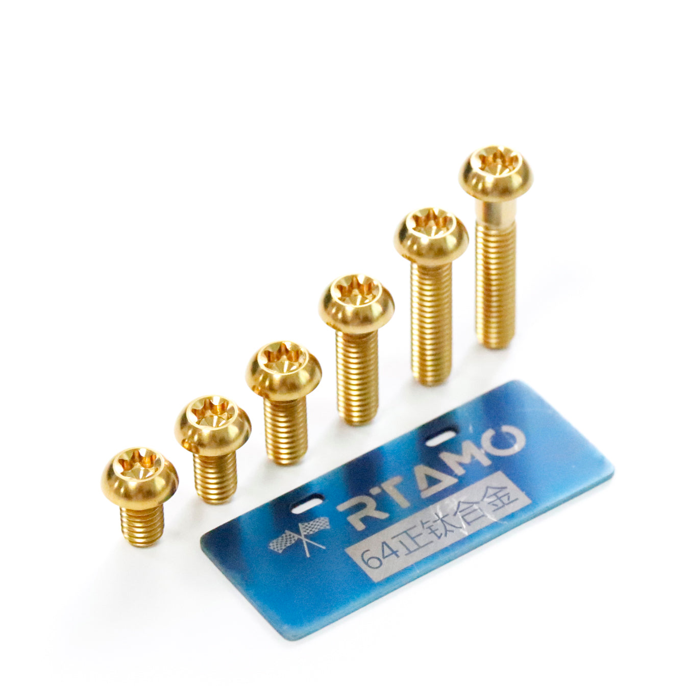 Titanium Bolt Ball Button Torx Head T30 M6