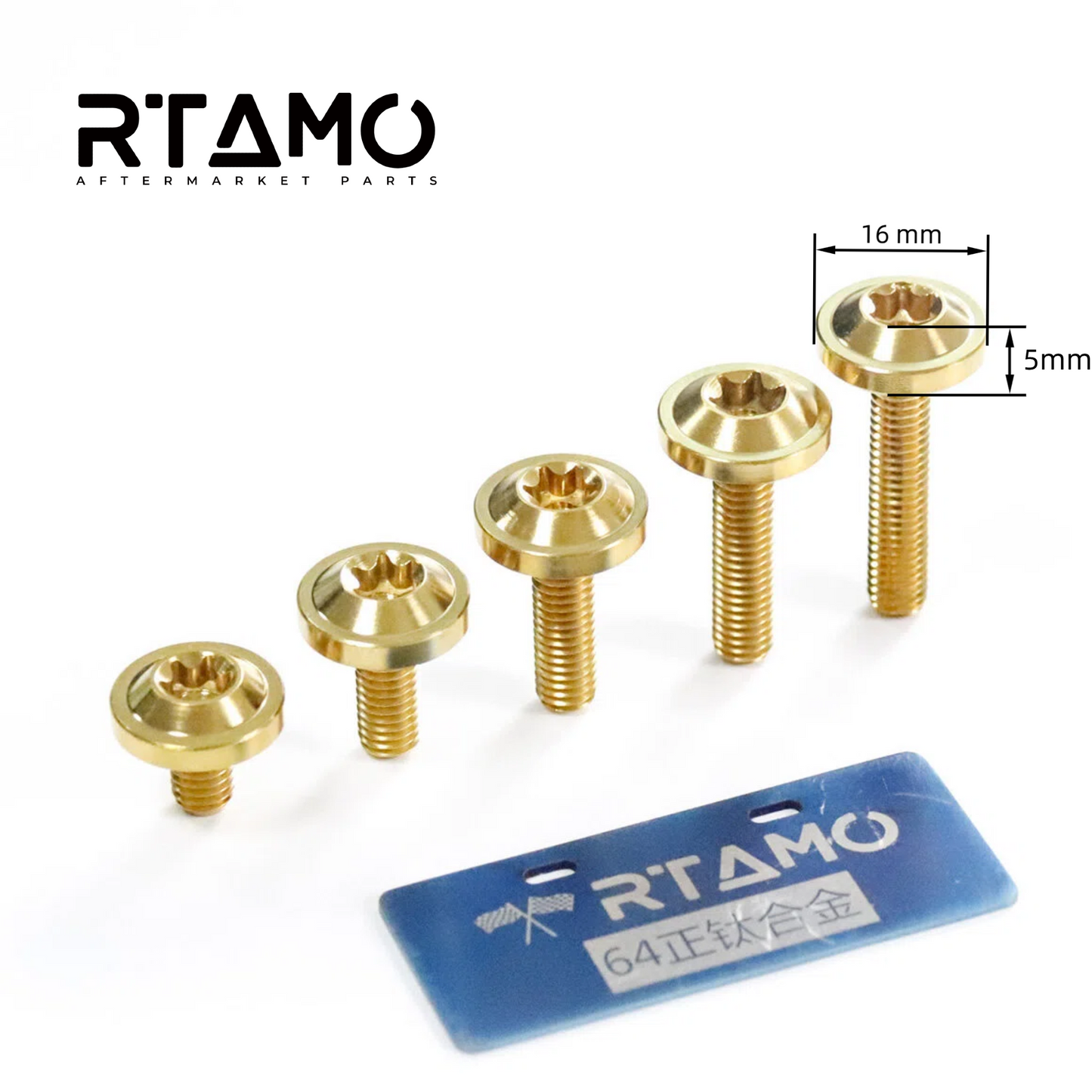 Titanium Bolt Torx Head M6