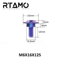 Titanium Brake Disc Step Bolt M6(15D) for Honda Bodycover