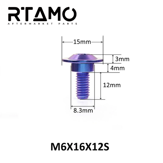 Titanium Brake Disc Step Bolt M6(15D) for Honda Bodycover