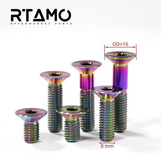 Titanium Bolt M8 Countersunk Hex Head