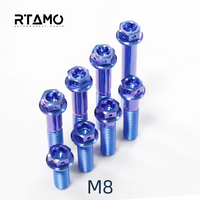 RTAMO Titanium Flange Head with Hole Bolt M8