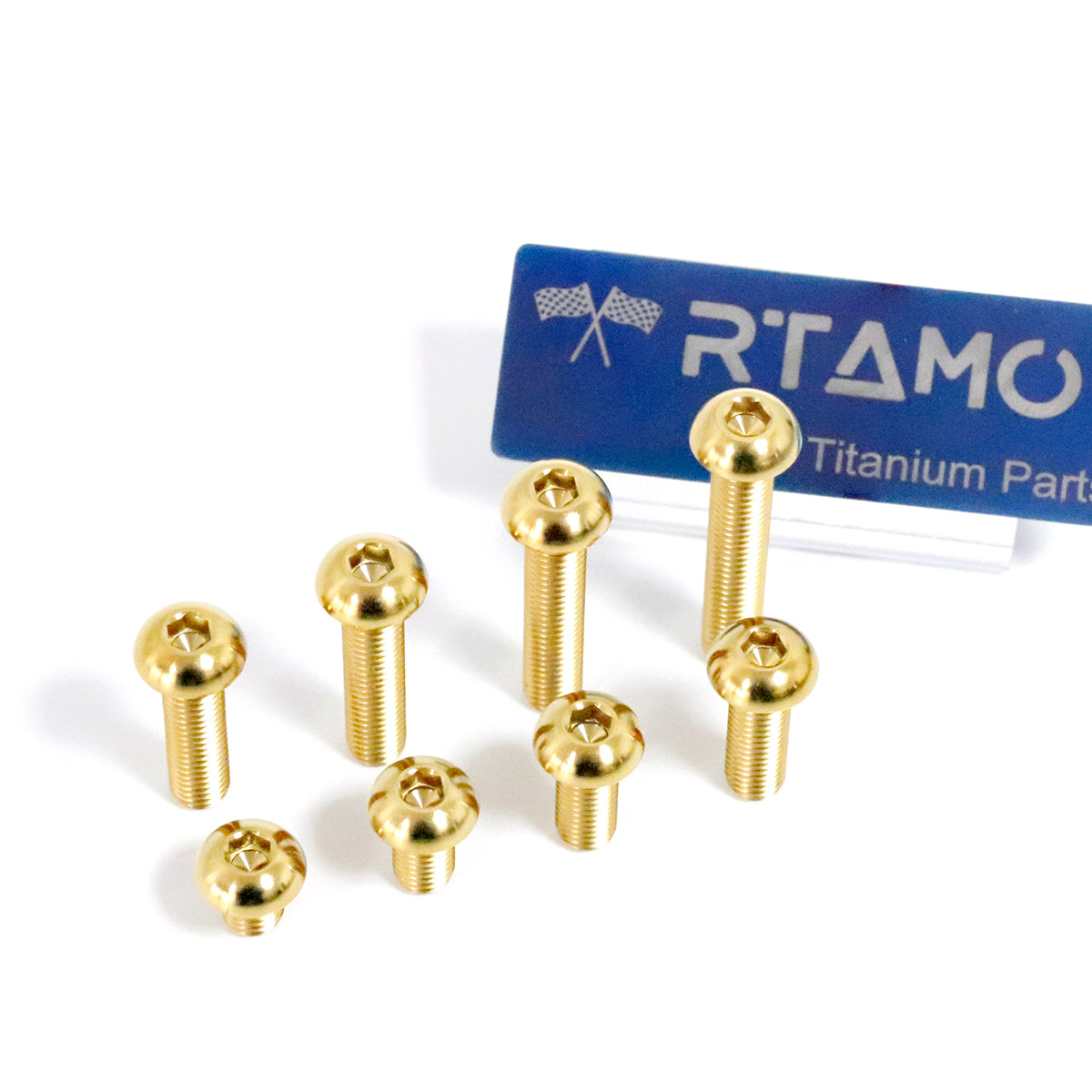 Titanium Bolt Ball Button Hex Socket M8