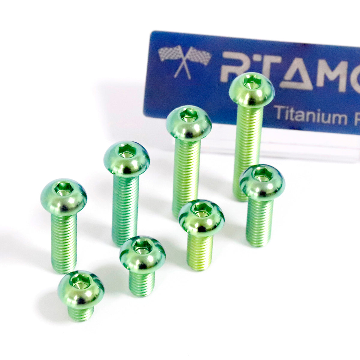Titanium Bolt Ball Button Hex Socket M8