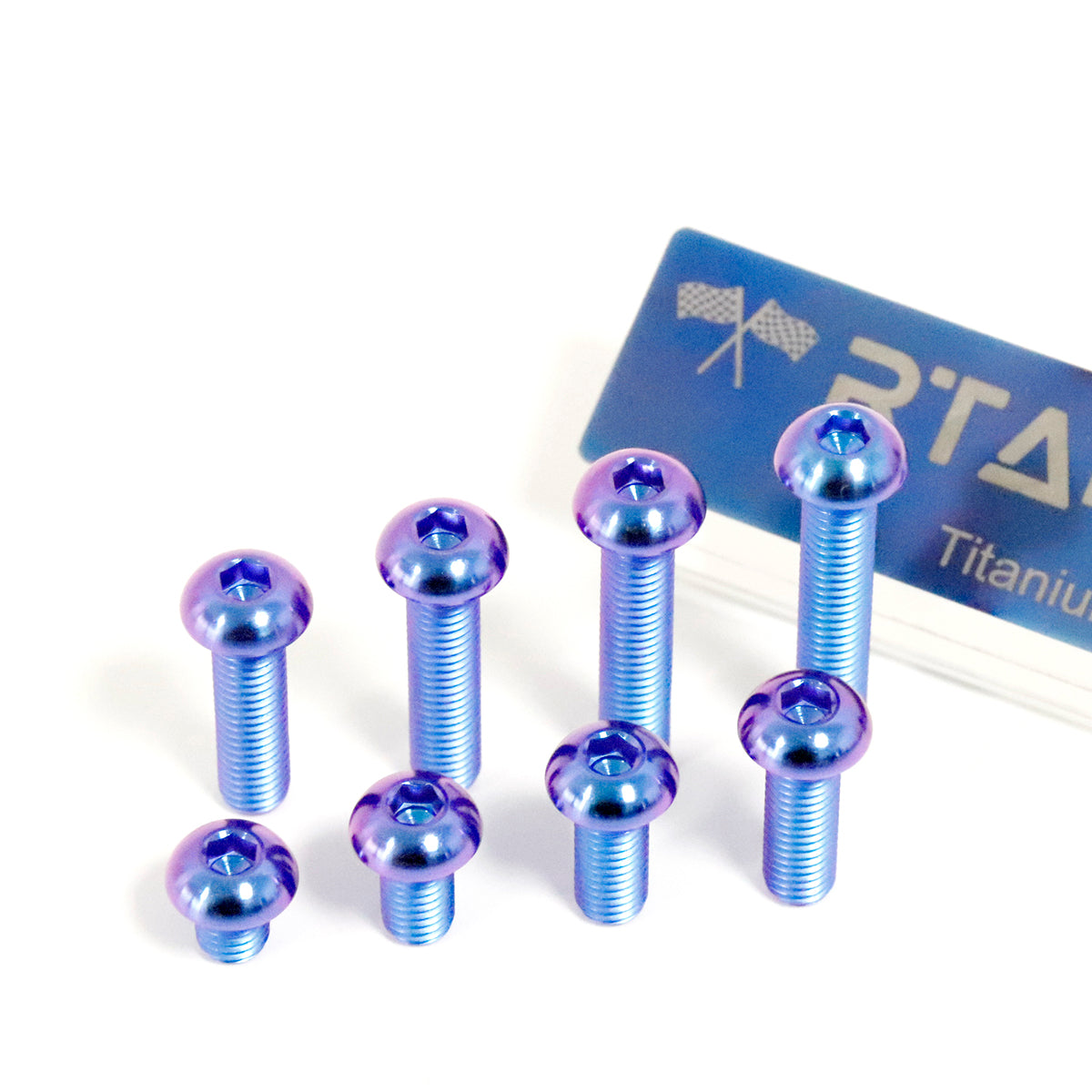 Titanium Bolt Ball Button Hex Socket M8