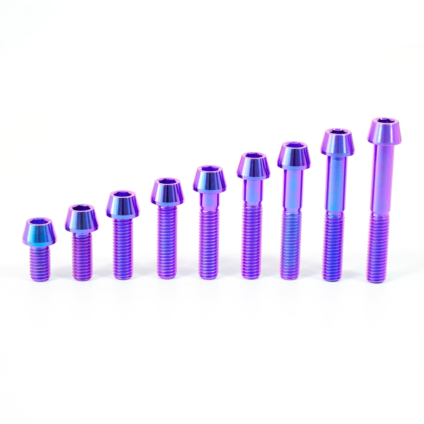 Titanium Bolt Hex Tapered Head M8