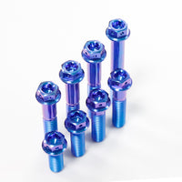 RTAMO Titanium Flange Head with Hole Bolt M8
