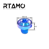 Titanium Rearview Mirror Bolt M8 T40