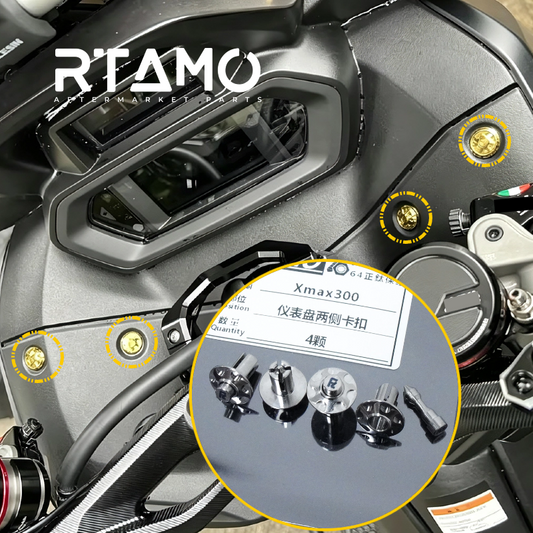 Titanium Dashboard Side Retainer Clips For Yamaha XMAX