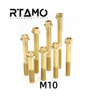 RTAMO Titanium Concave Flange Bolt M10