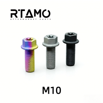 compare product Titanium Bolt M10 Flange Torx Matte Sandblasted Screw