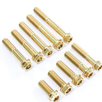 Titanium Bolt M10 Hex Flange with Hole