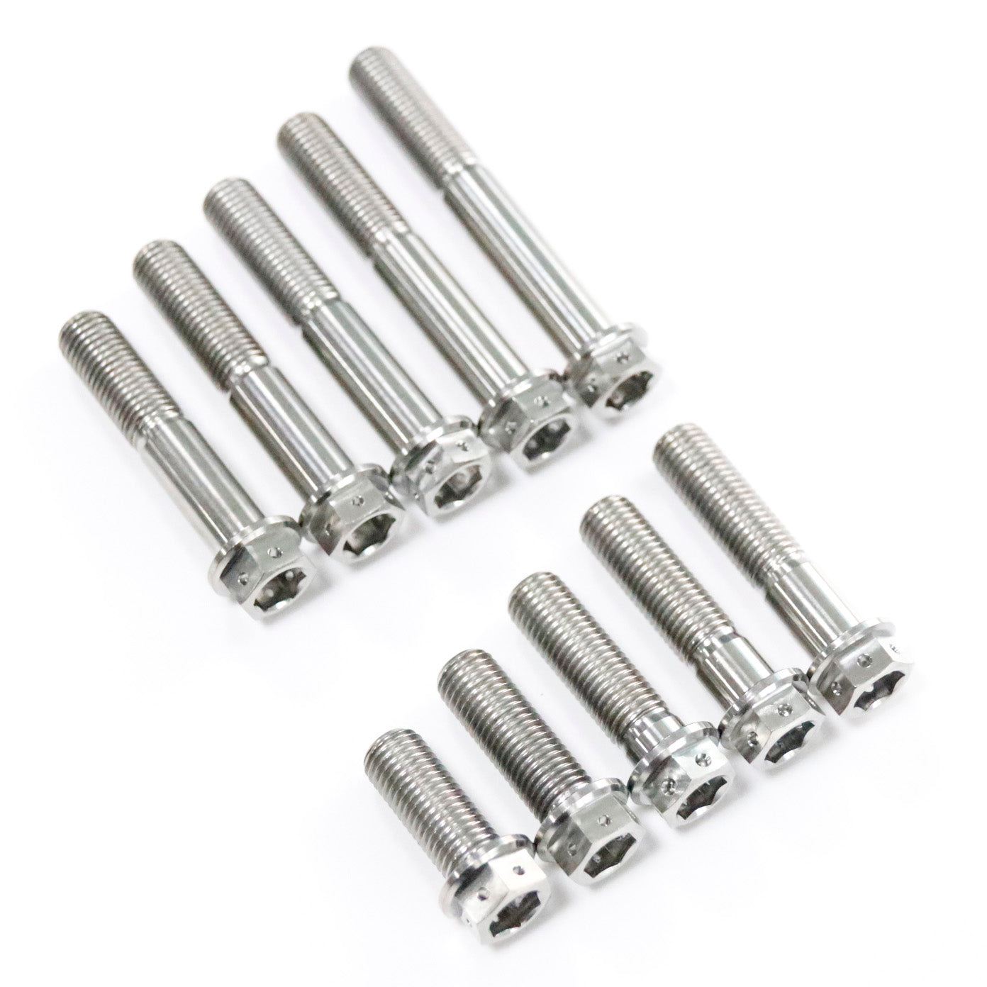 Titanium Bolt M10 Hex Flange with Hole